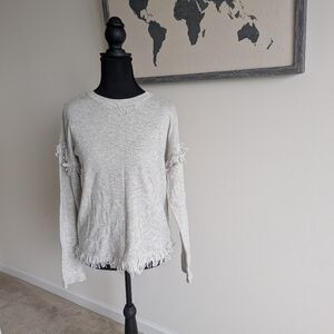 Wool/Cashmere Blend Gray Sweater